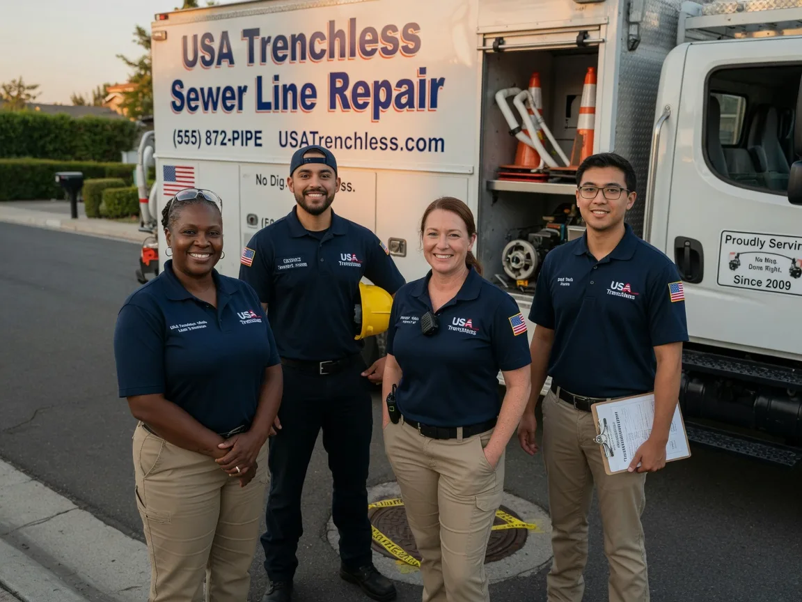 Sewer Line Repair company in Hamshire, TX
